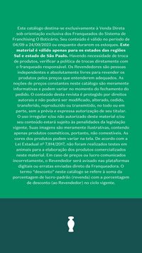 Catálogo Boticário Revendedores ciclo 13 2023 SSP Brasil página 28